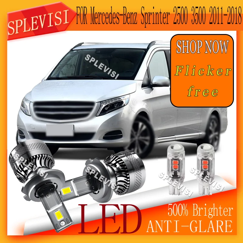 

12V/24V Universal Reliable Night Performance LED HEADLIGHT For Mercedes-Benz Sprinter 2500 3500 2011 2012 2013 2014 2015-2018