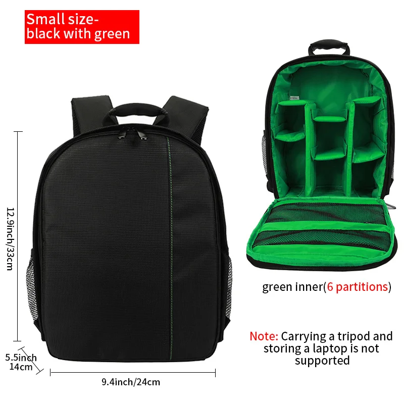 JINNUOLANG SLR-Digitalkamera-Rucksack für den Außenbereich, große Kapazität, SLR-Kameratasche, 15,6-Zoll-Laptop-Rucksack, bietet Platz für SLR-Kameras und Mult 8