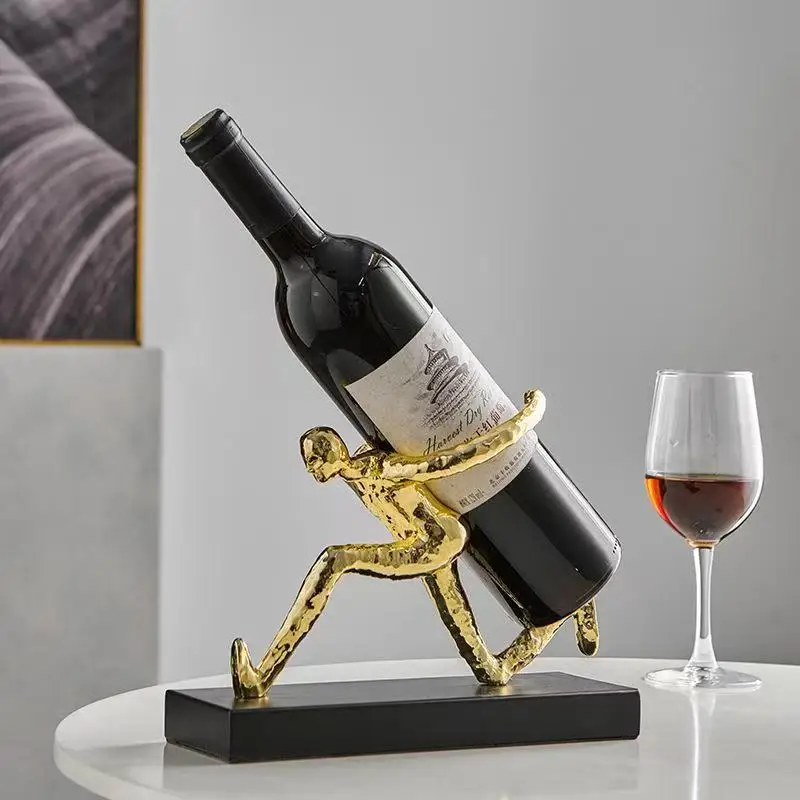 24X11X18.5CM Simple and Creative Decorative Wine Rack,suitable for Living Room Wine Cabinet Wine Rack Ornaments Dropshipping DDP