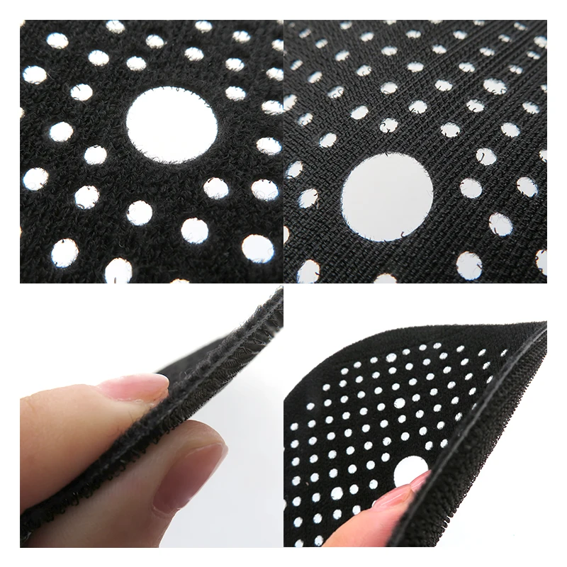 6 Inch Sanding Protection Pad 181 Holes Hook and Loop Interface Ultra-thin Surface for Sanding Discs Thin Sponge Abrasive Tools