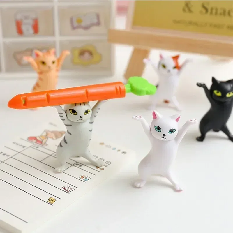 Figurines de chat phtalcat pour enfants, jouet mignon, beurre de chat enchanteur, gâteau bricolage, décoration de bureau, 5 pièces