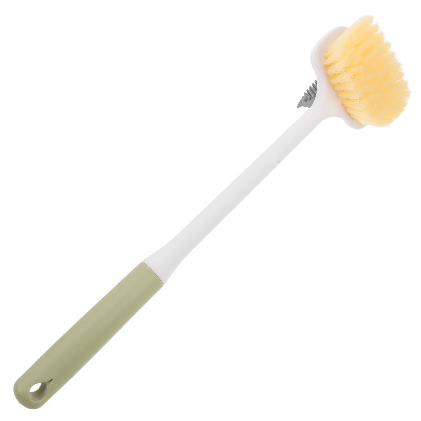 فرشاة تنظيف القدم مزدوجة الجوانب لكبار السن، فرشاة خلفية ذات شعيرات ناعمة مع مقبض طويل، أداة تنظيف الجسم ومقشر العناية بالبشرة