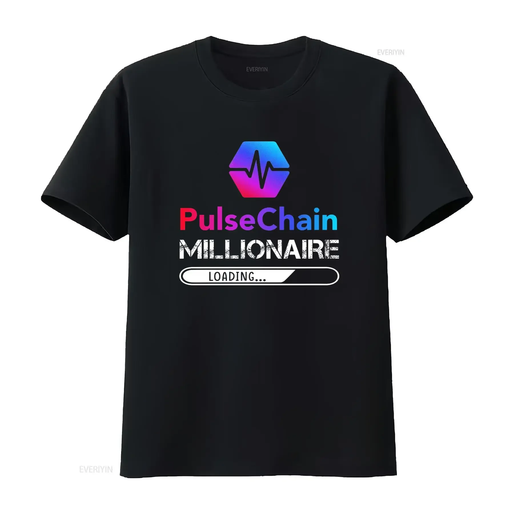 Pulsechain Crypto Millionaire T Shirt Hex Cryptocurrency Staker Design Trendy Pls Toke Print vintage Washed Unisex fashion