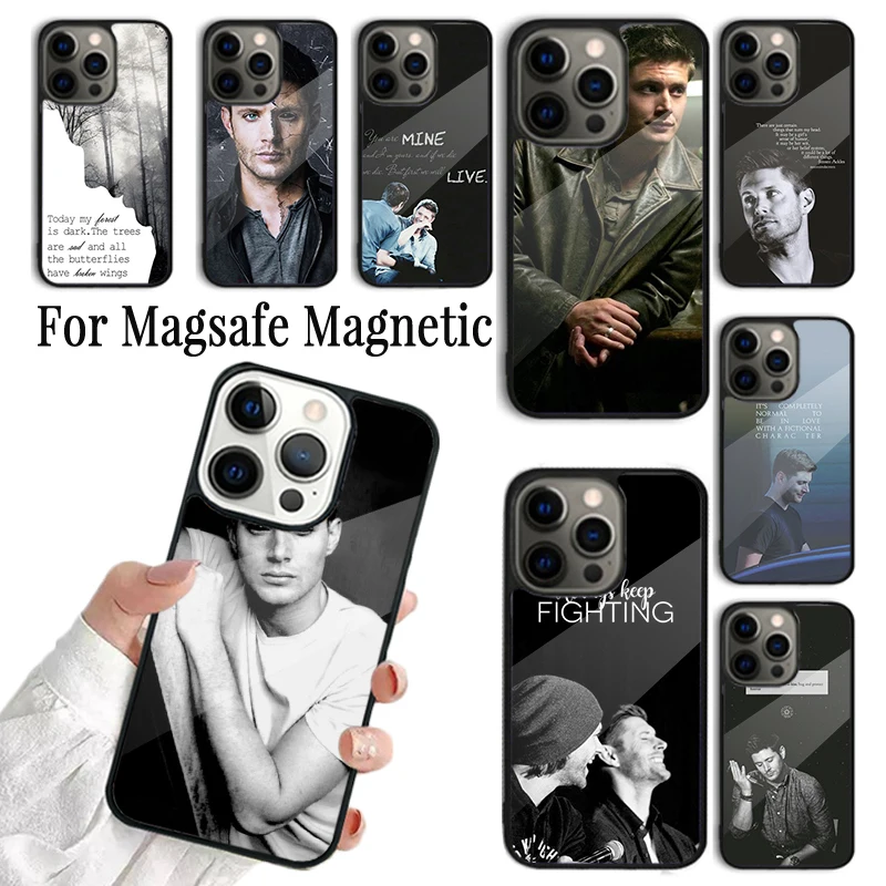 Phone Case For iPhone 16 15 14 13 12 Mini 11 Pro Max Plus Magsafe Magnetic Wireless Charging Cover dean winchester supernatural