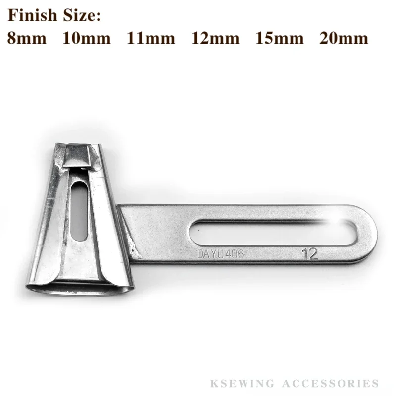 F342 Belt (Pant) Loop Folder Attachment Fit Double Needle Coverstitch / Chainstitch Sewing Machine KANSAI 2000C DY406 6 Size