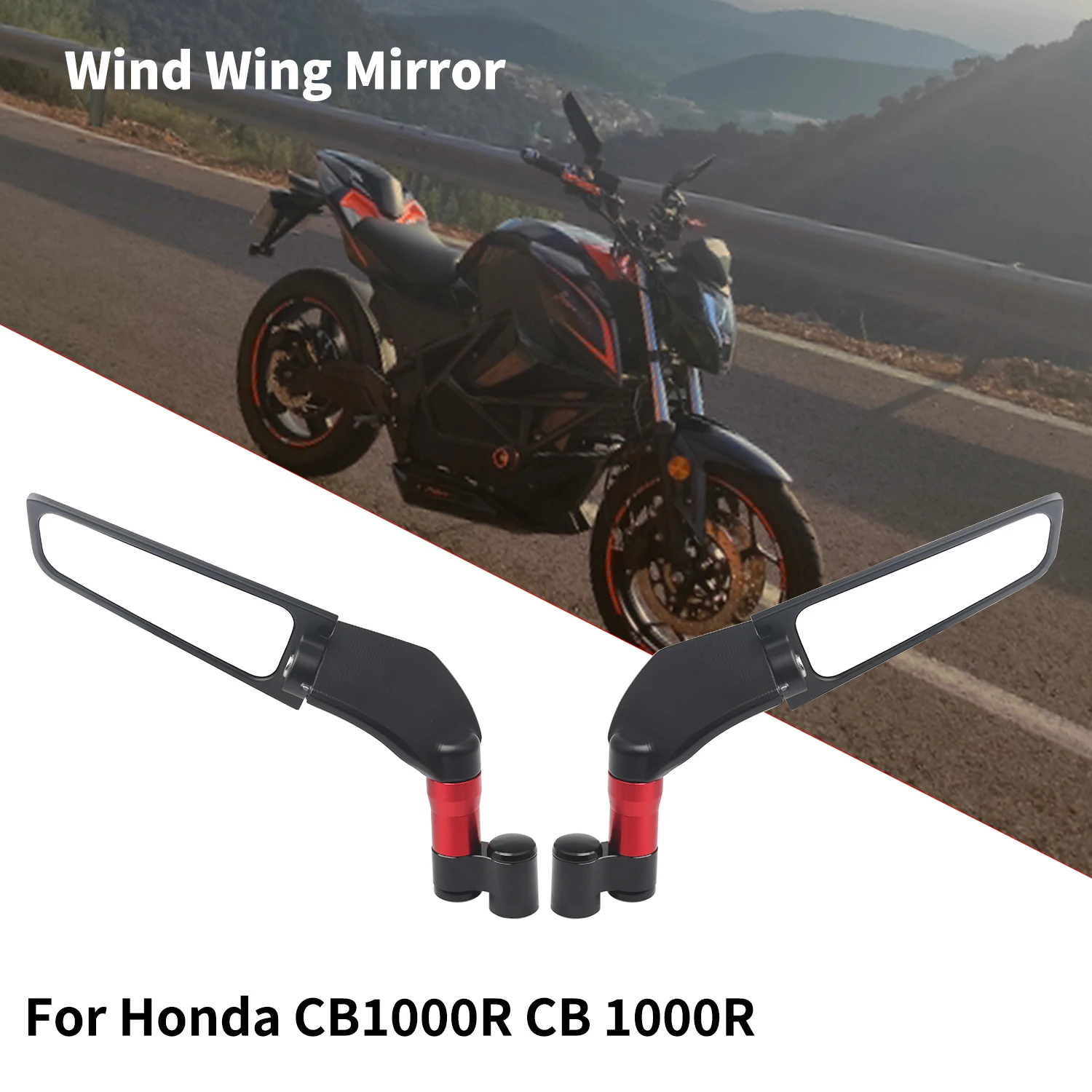 

For Honda CB1000R CB 1000R Universal Motorcycle Mirror Wind Wing side Rearview Reversing mirror