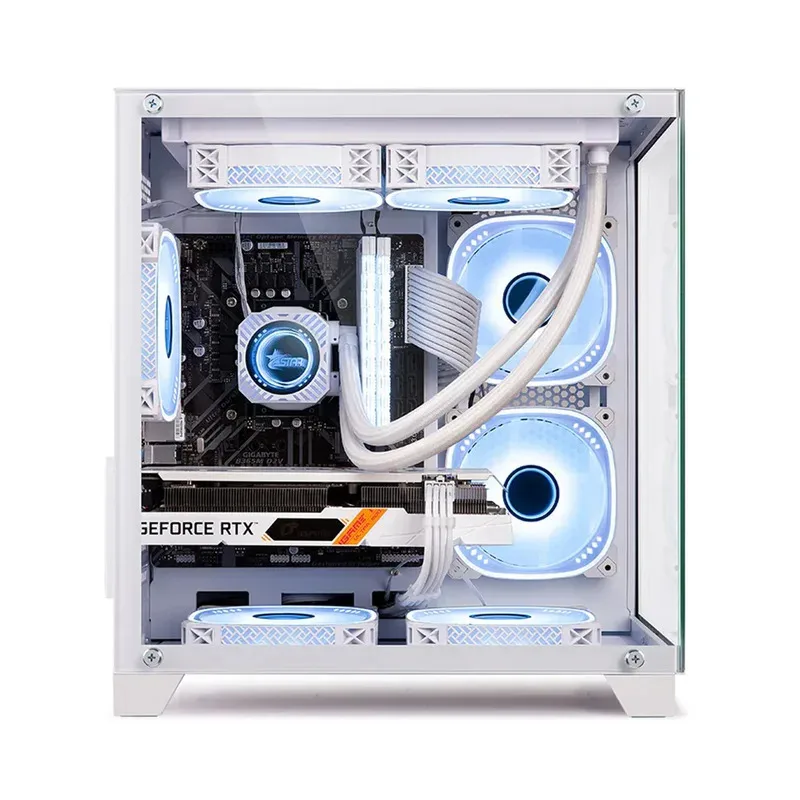 Komputer Desktop Gaming Tinggi Pabrik AMD-Ryzen 5 Set Komputer Rumah Rakitan PC Desktop Gamer