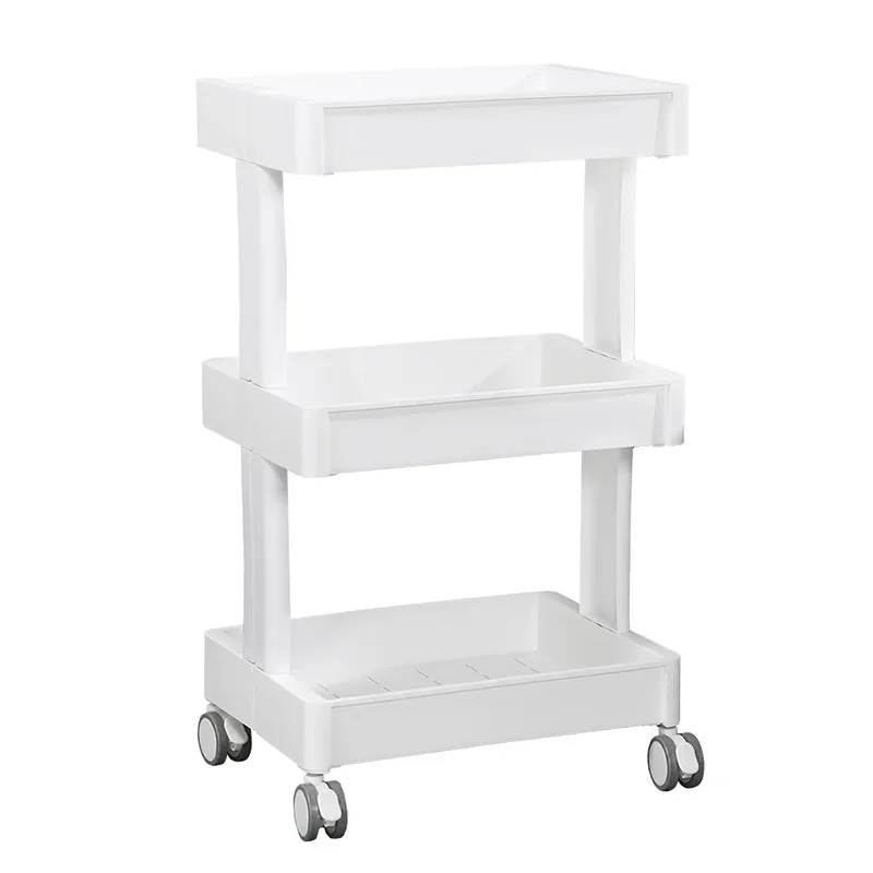 Carrello portautensili estetico bianco Rolling Utility Organizer professionale carrello ausiliario ruota Carro Peluqueria Salon Furniture MQ50TC