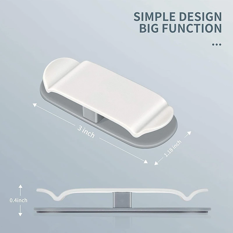 Auto-adesivo Cabo Fixação Clip, Data Cable Organizer, Storage Box, braçadeira fixa, 4 pcs