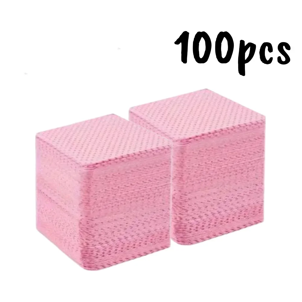 20-600 Stuks Niet-pluizende Nageldoekjes Gel Reinigingsdoekjes Aluminiumvrije Nagellak Remover Pads Voor Nail Beauty schoonmaken Care Tool