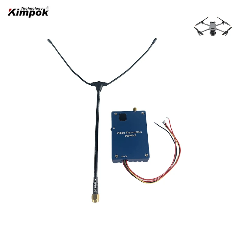 20km FPV Video Transmitter Low Frequency 300MHz UAV Wireless Video Transmission 2W