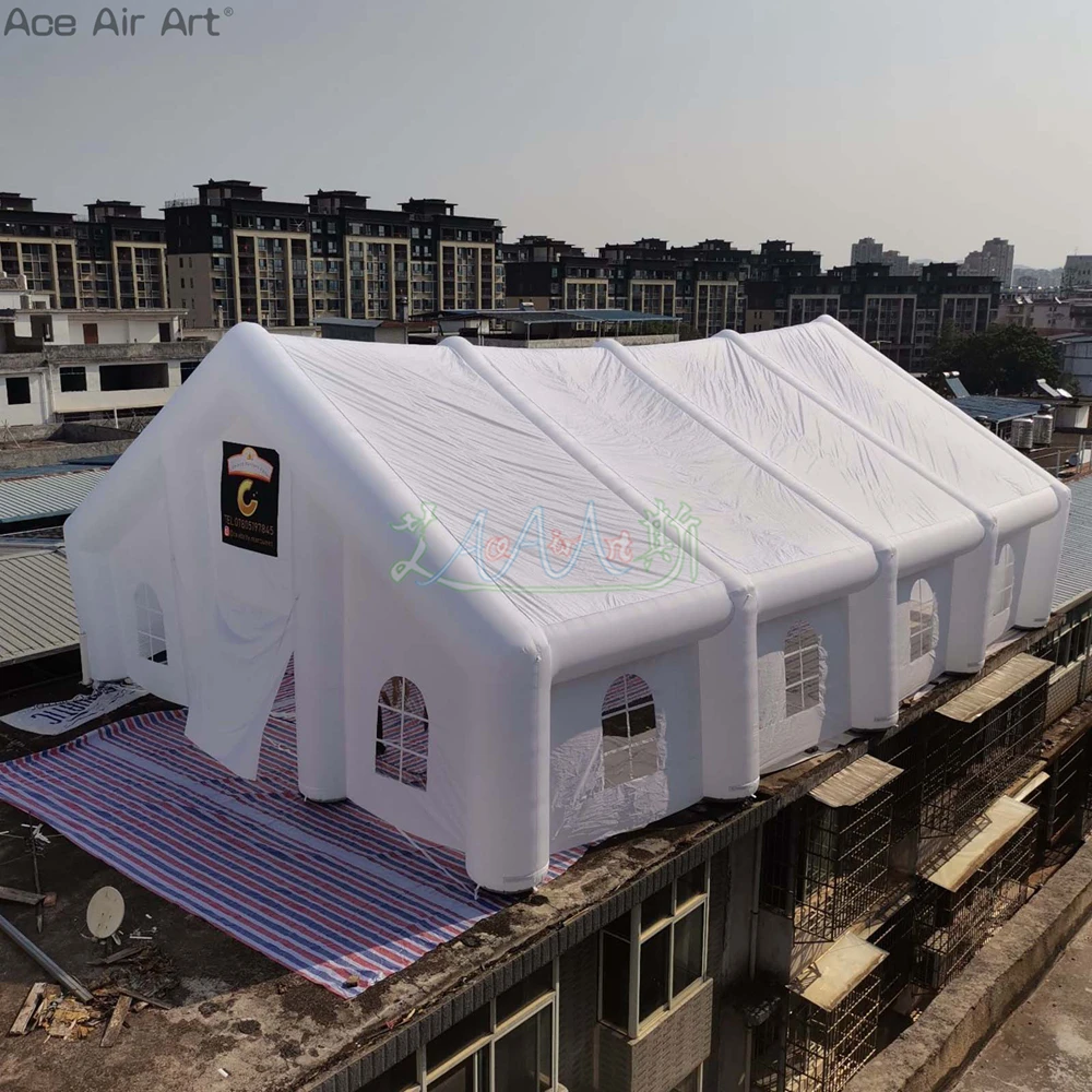 2023 Elegant Inflatable Party Wedding Tent Event Church House/Giant Shelter for Anniversary or Valentine's Day