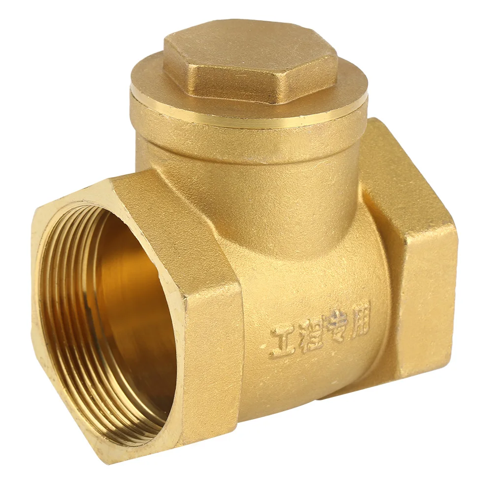 DN50 Check Valve One Way Valve Check Valve DN50 Female Thread Brass NOn return Swing Check Valve 232PSI Prevent  Backflow