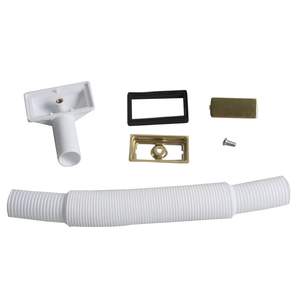 Gold Drain Fittings Drain Hose Bathroom Upgrade Easy Installation Extended Length 230MM-530MM Inner Diameter 21MM