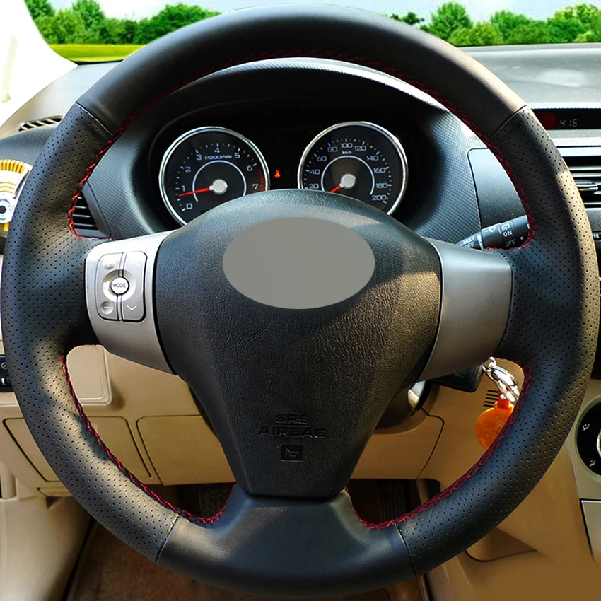 Black Artificial Leather Car Steering Wheel Cover For Great Wall C30 2010-2017 M1 M2 M4 Florid 2008-2013 Gwperi C20R Coolbear