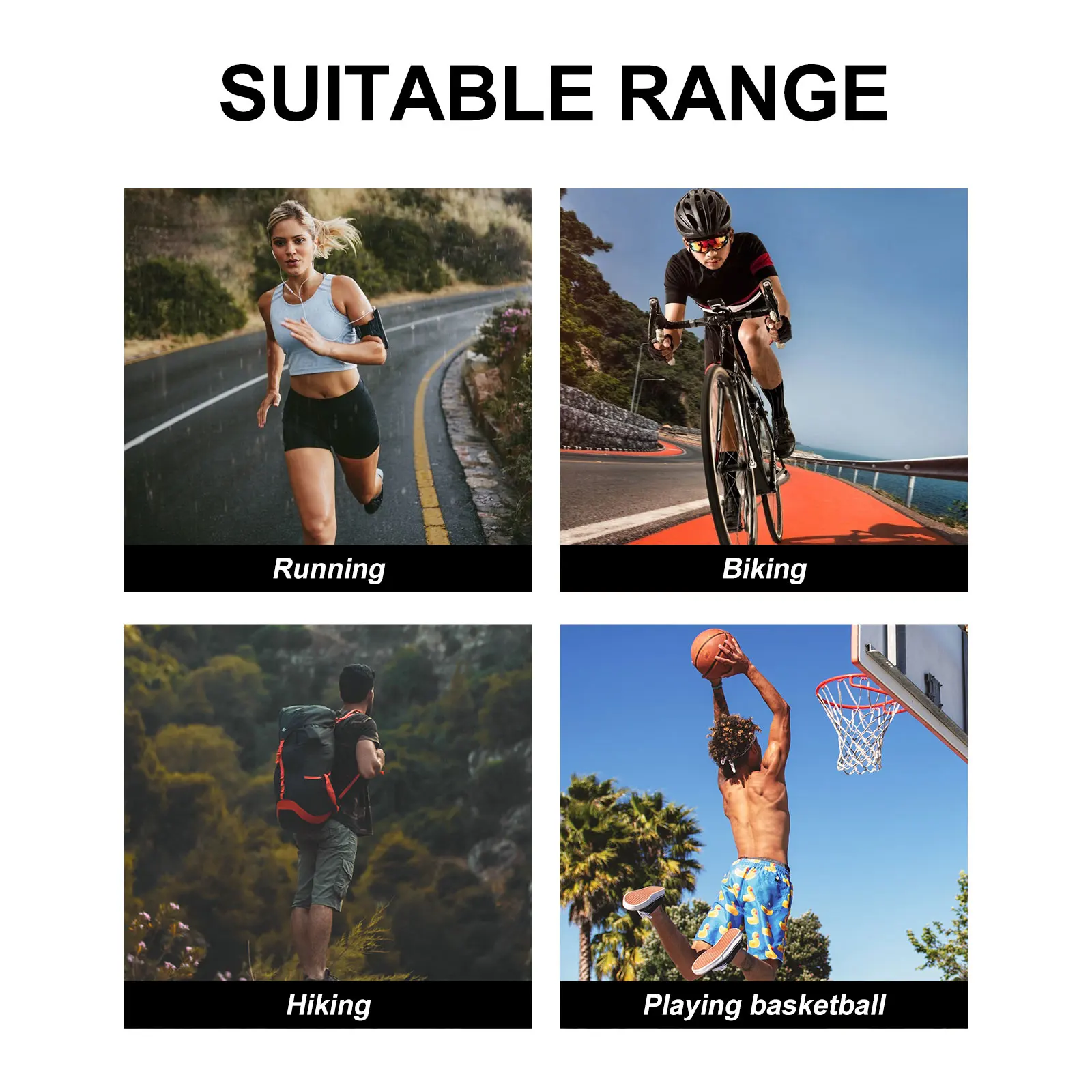 

1Pair Running Compression Socks Knee High Breathable Sports Socks for Outdoor Cycling Hiking Athletic Use Stockings