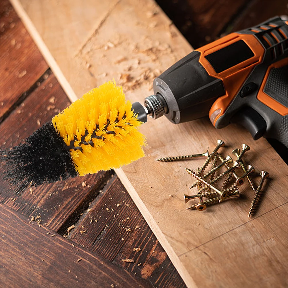 

Heavy Duty Drill Attachment Scrub Brushes Cleaning Tool For Bathroom Kitchen Floor Car Grout Wire Wheel Brush Power Scrubber