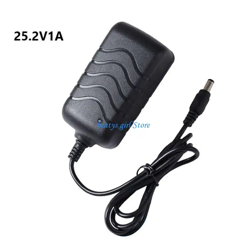 C7AB DC25.2V 1A Lithium Battery Power Supply Charging Adapter for Massager