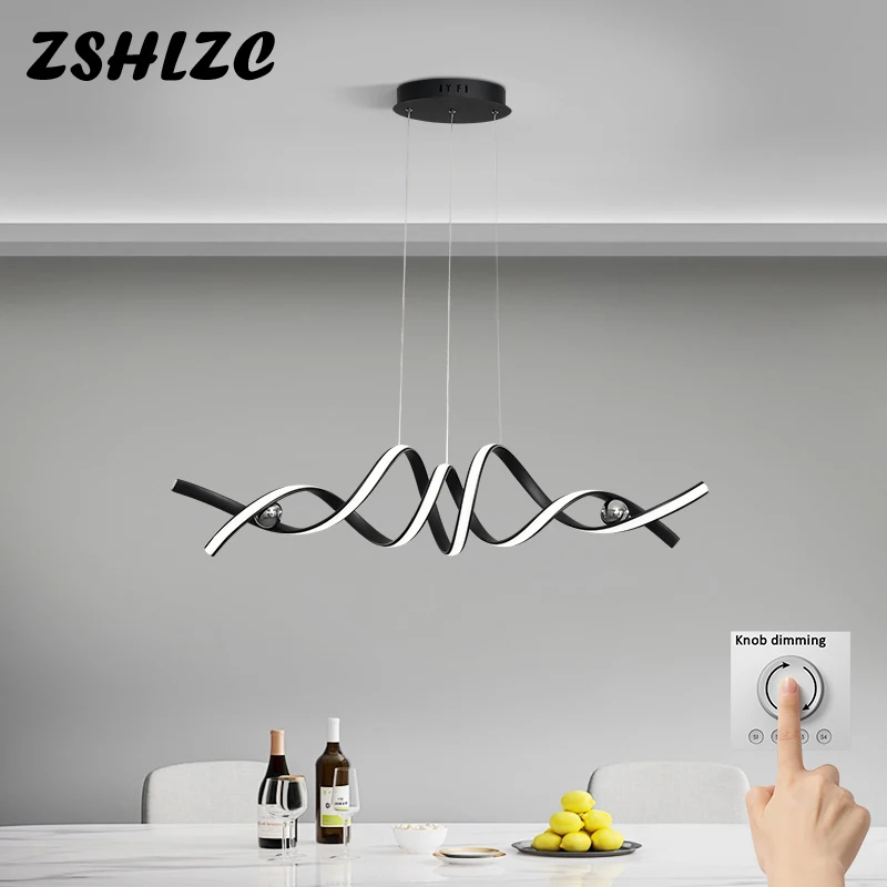 

Modern Led Pendant Lights For Living Dining Room Kitchen Bar Office Home Decor Pendant Lamp Black/Golden Hanging Lamps Fixtures