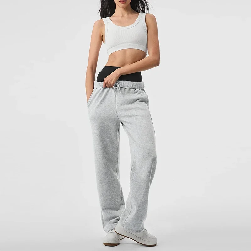 Goddess Yoga Accolade Straight Leg Sweatpant Fashion Letter Cotton High Quality Loose Fitness Casual Pants Comfortable