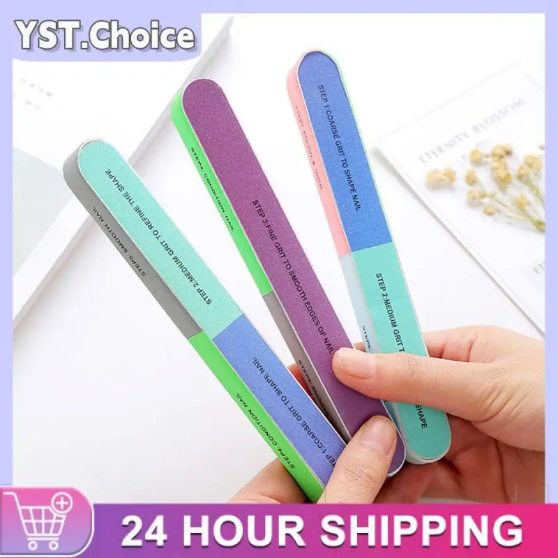 Colorful Professional Buff for Nails Six-sided Polishing Nail File Sanding Manicure Nail File Sanding Beauty Manicure Tools