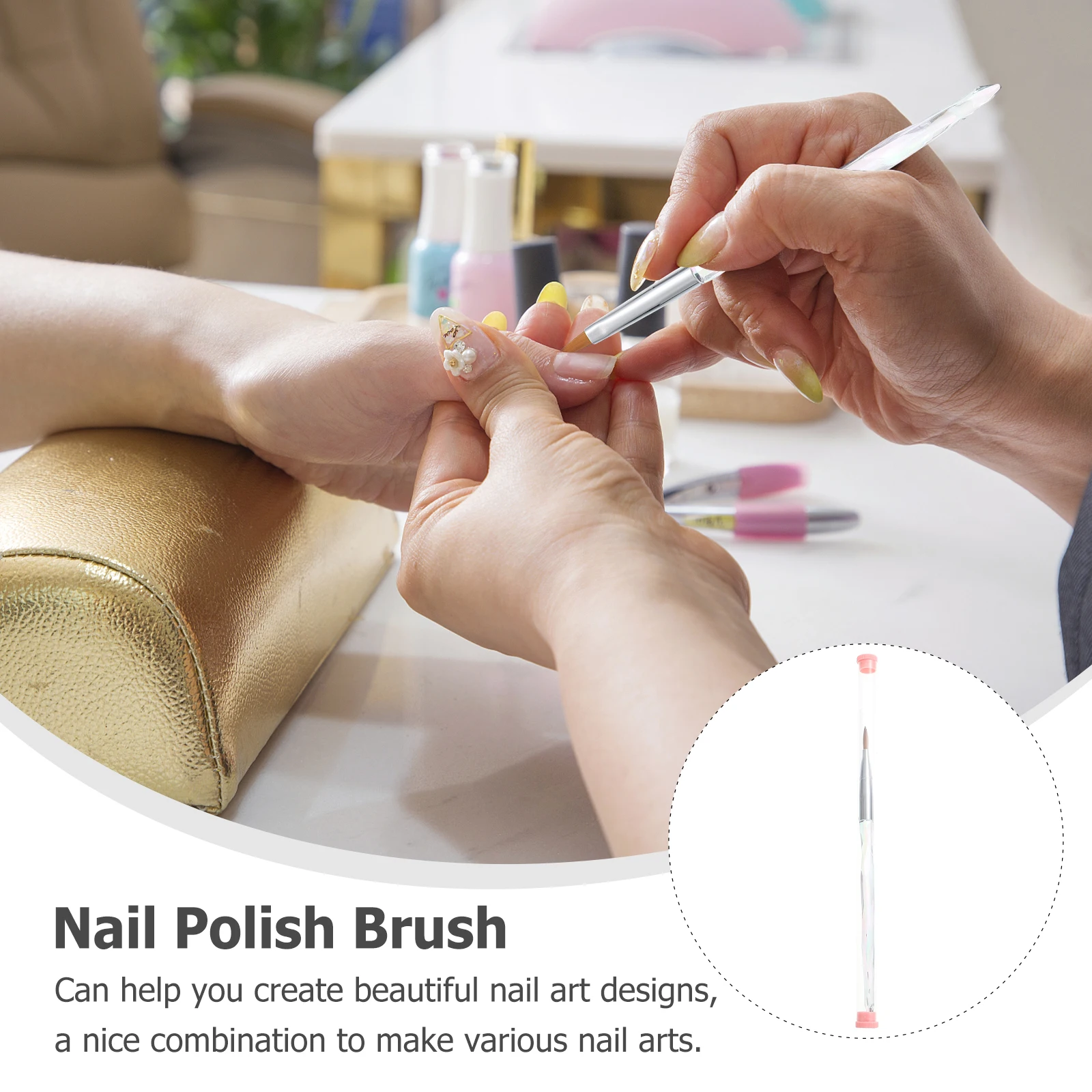 

Professional Nail Art Pen Gradient Color Lightweight Plastic Manicure Tool Nail Painting DIY Drawing Accessory Brush