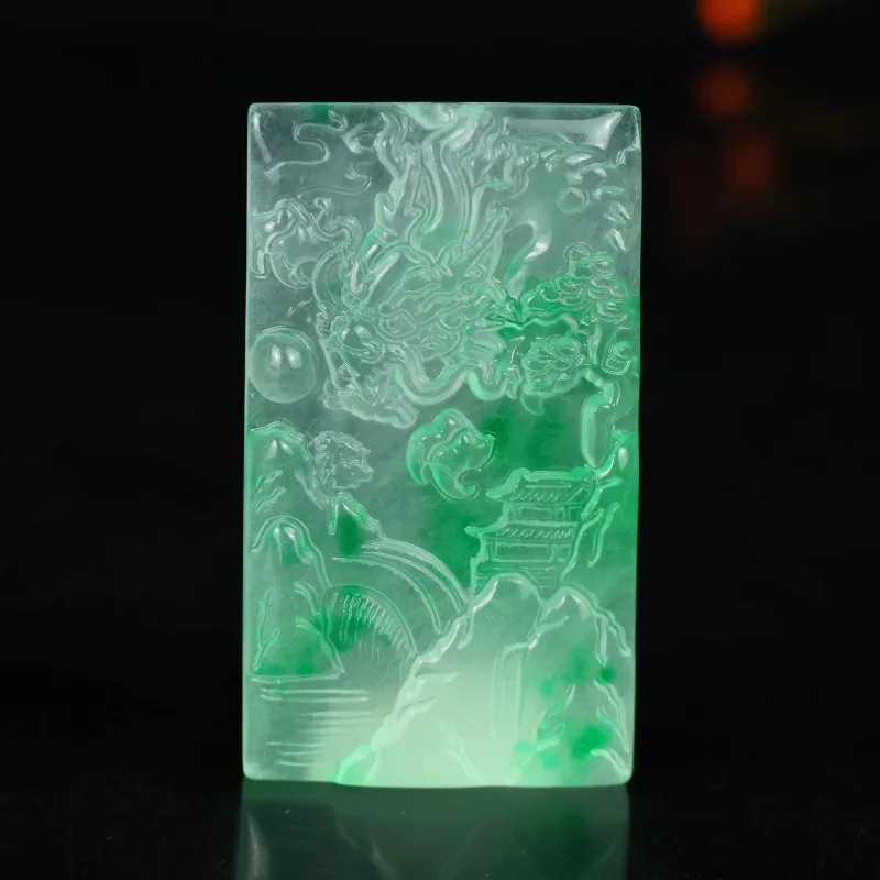 

Exquisite Ice-through Versatile Dragon Pendant, Unisex Jewelry