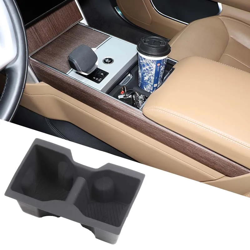 1 Delige Set Siliconen Voor Land Rover Range Rover Vogue 2023-2025 Auto Center Controle Water Bekerhouder beschermhoes Accessoires