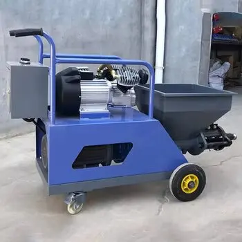 High Efficiency Electric Mortar Spray Machine Model 311 220V Construction Use 100L Motor Concrete Spraying Mixing Pumping