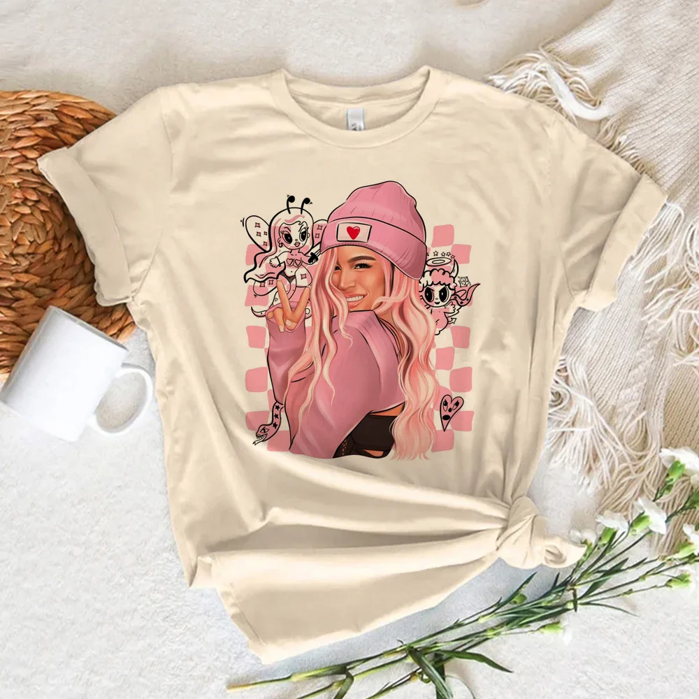 Karol g t shirt women streetwear t shirt female streetwear harajuku clothing