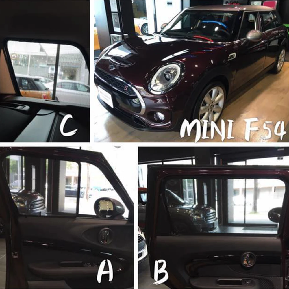 

For Mini Cooper Clubman F54 2015-2024 Magnetic Car SunShade Front Windshield Curtain Rear Side Baby Window Sun shade Visor