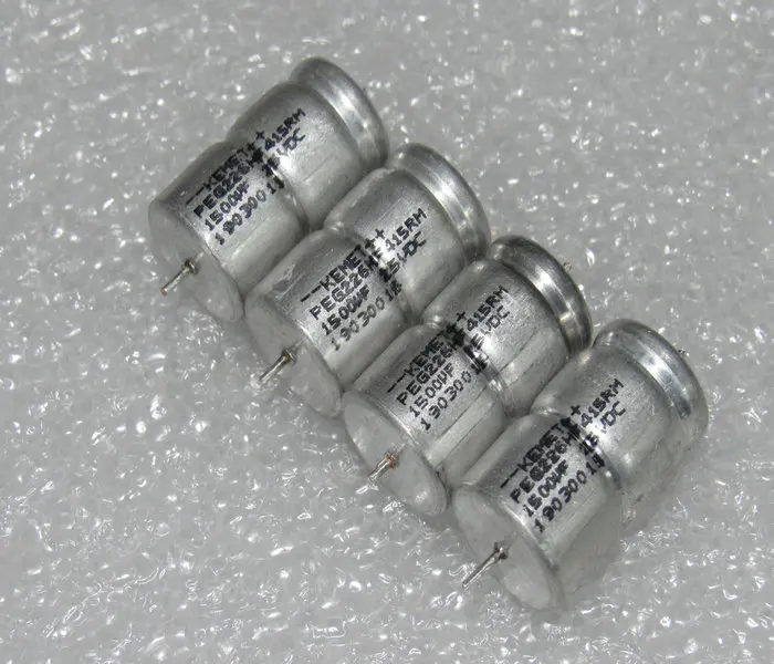 

10PCS/PEG226MF415RM 25V1500UF copper pin filter electrolytic capacitor