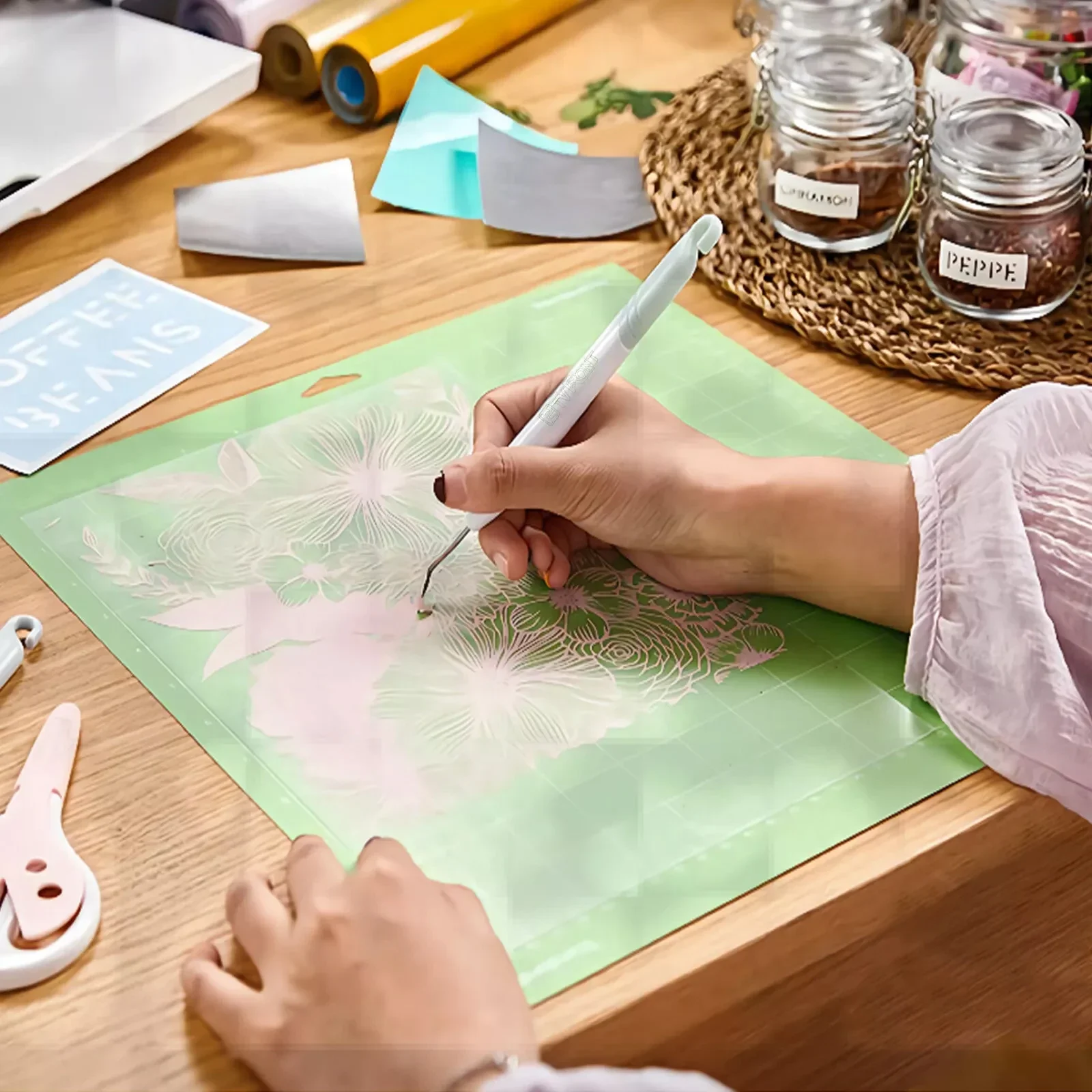 3 шт. 12-дюймовый коврик для резки из ПВХ для Cricut Maker Explorer, бумага «сделай сам», многофункциональная прочная доска для рукоделия, гравировки, швейная подушка