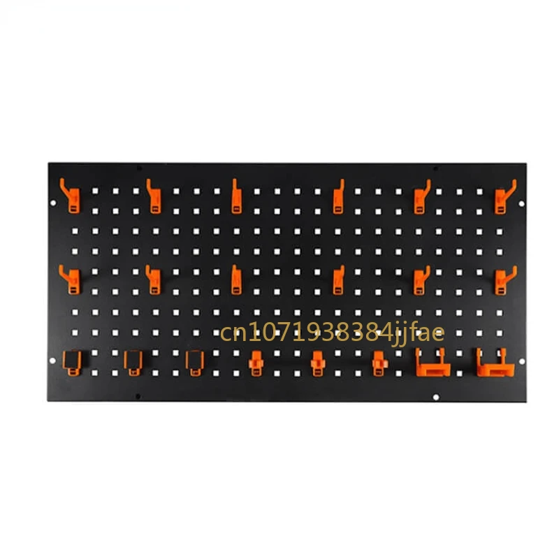 

Tablero colgante de acero montado en la pared, organizador de paneles Pegboard, almacenamiento de piezas, 90x45cm