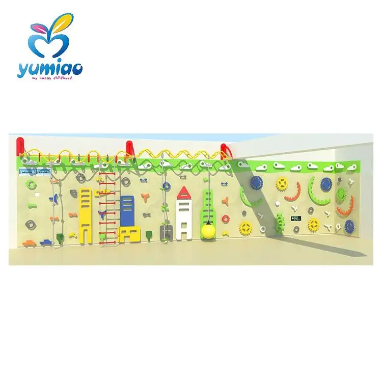 Playground Equipment Wholesale Kids Indoor Rock Climbing Wall Professional Children Training Bouldering Wall Panels Playset