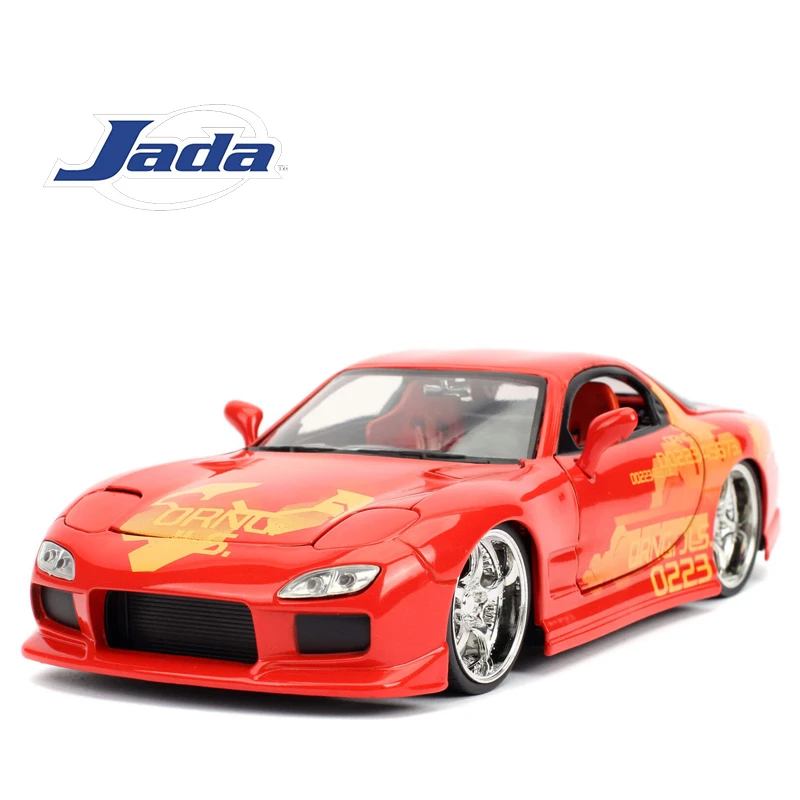 1:24 Mazda RX-7 Metal Modified Sports Car Model Diecasts Alloy Race Car Supercar Model Simulation Collection Childrens Toys Gift