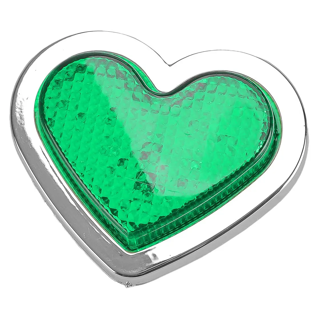 Green Heart Shaped Side Marker LED Light Turn Signal Indicator Lamp fit for 12-24V Cars Vans Trucks Trailers High Quality