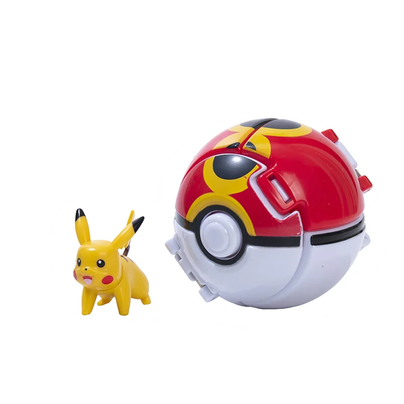 Tomy-Brinquedo Bola Pokémon, Pokeball, Pikachu, Squirtle, Variante Monstro de Bolso, Figura Anime, Bola Elf, Presente Modelo Ação, Comprar Massa