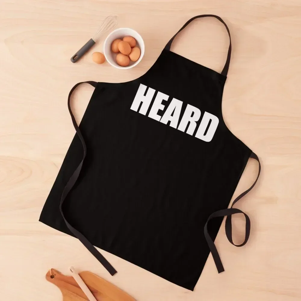 HEARD Chef Kitchen Culinary Pastry Chef Funny Design Apron Chef Uniform Salon Funny Kitchen Supplies Idea Goods Apron