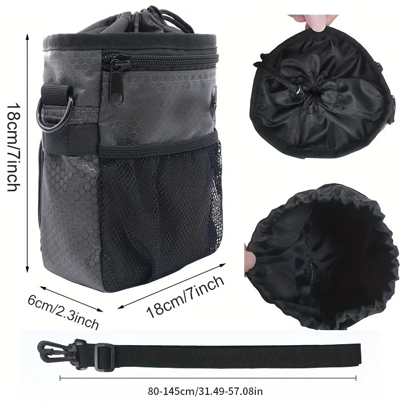 Multifunctional Portable Pet Bag for Dogs, Pet Dog Snack Bag, Going Out Training Waist Bag Satchel