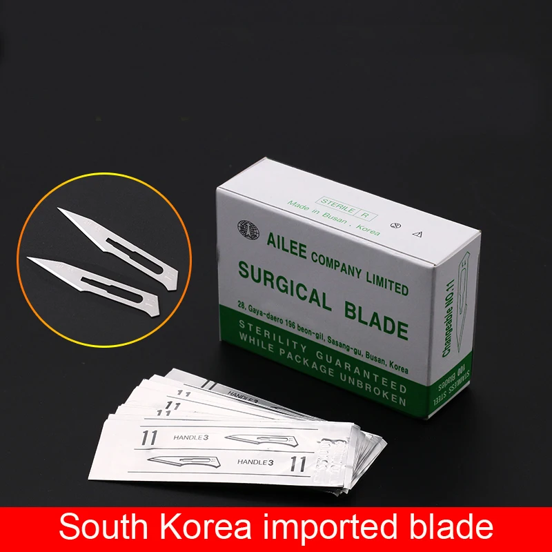 

Health & Beauty Makeup tools/accessories Eyelid Tools 10 No. 11 No. 15 Plastic Surgery Blade Aseptic 100 Tablets