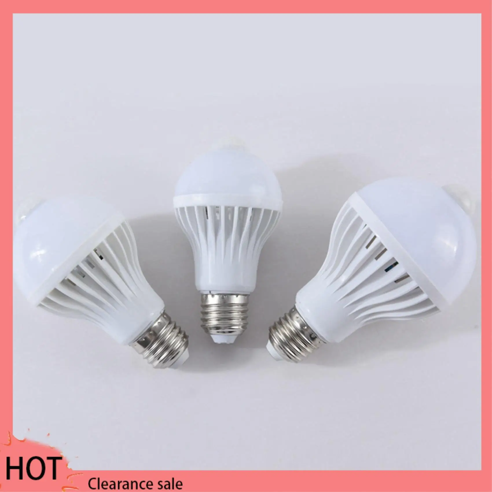 A88Z 2X Motion Sensor Bulb Human Body Infrared Induction LED Light Bulbs Automatically Activated Light For Porches (5W)