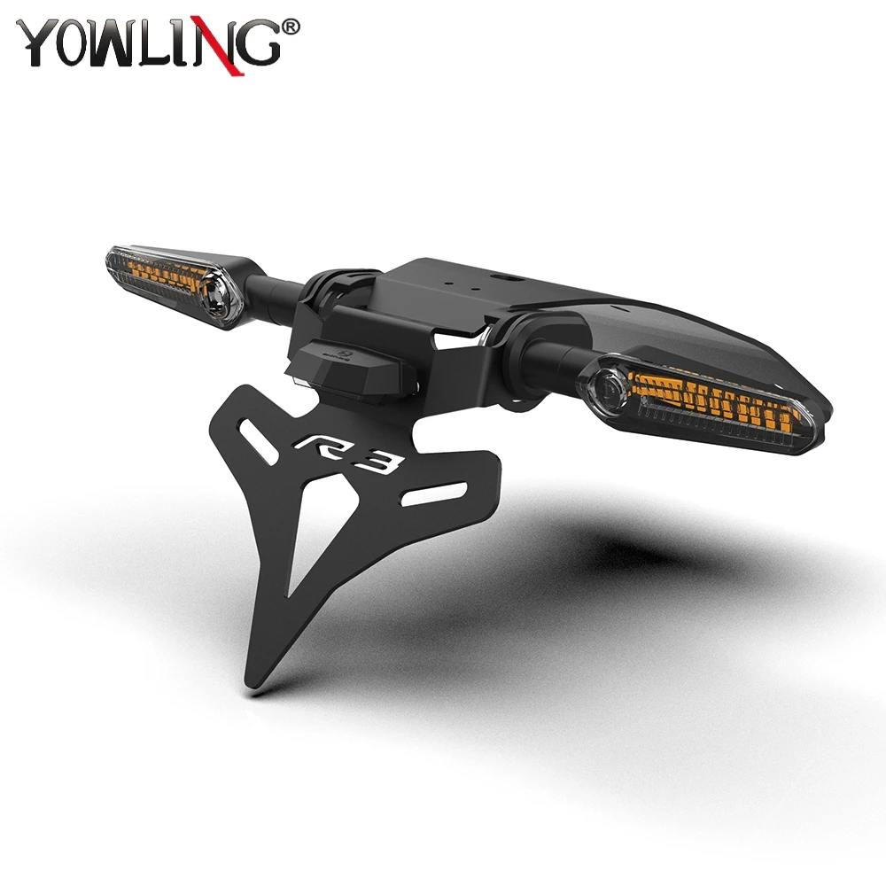 2025-2026 FOR YAMAHA YZFR25 YZFR3 MT-03 MT-25 2015 - 2024 Motorcycle License Plate Holder Fender YZF R25 R3 Eliminator Bracket