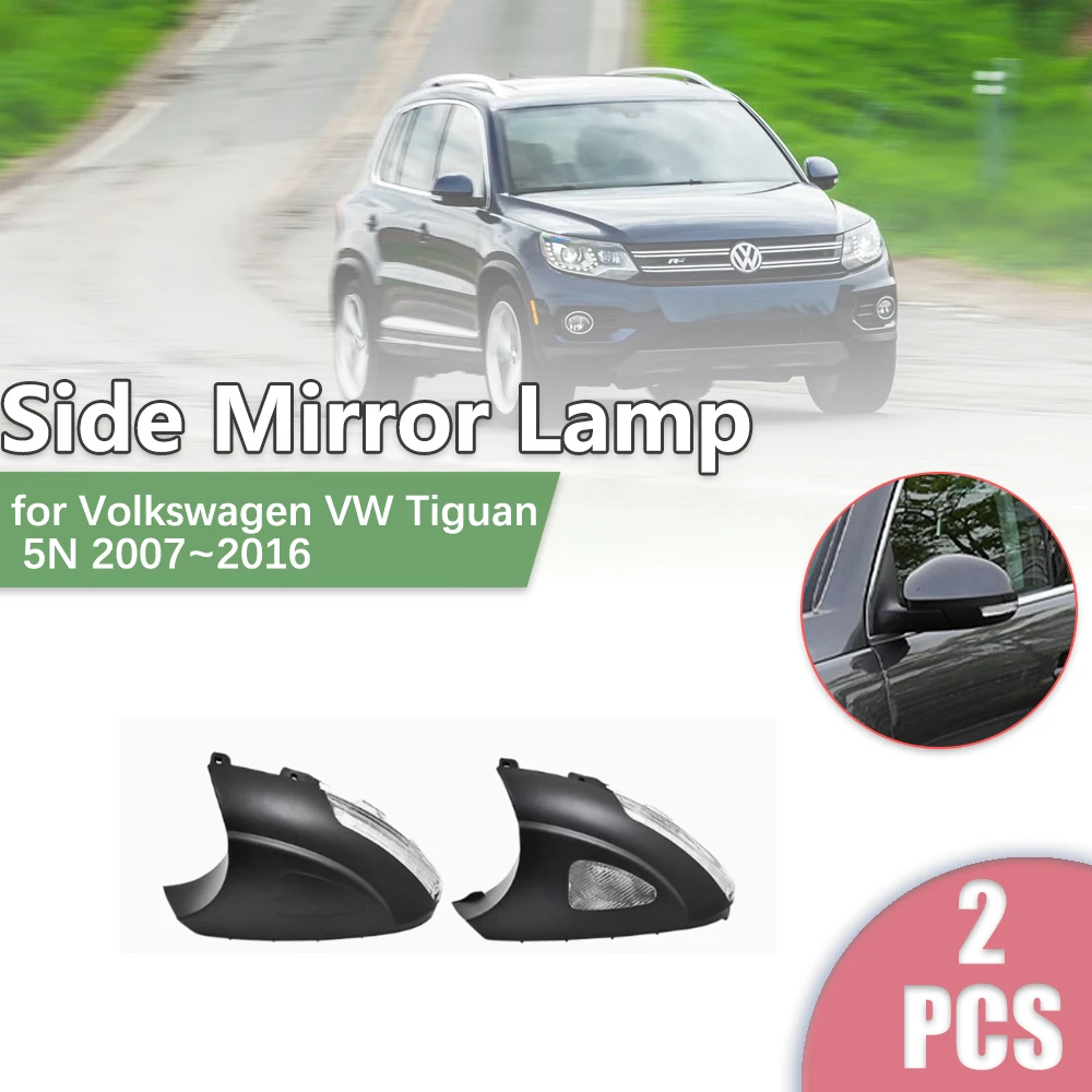 

Car Rearview Side Mirror LED for Volkswagen VW Tiguan 5N 2007~2016 2008 2009 Turn Signal Indicator Lamp Light Part Accessories
