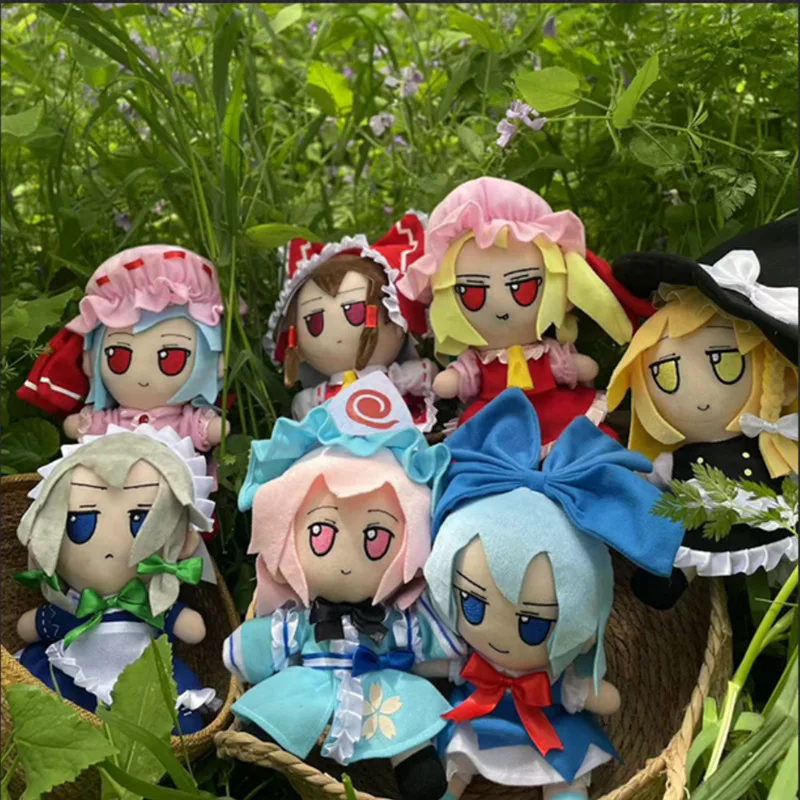 

Real Picture TouHou Project Fumo Plush Toy Hakurei Reimu Komeiji Satori Kirisame Marisa Stuffed Anime Plushies Home Decor Girl