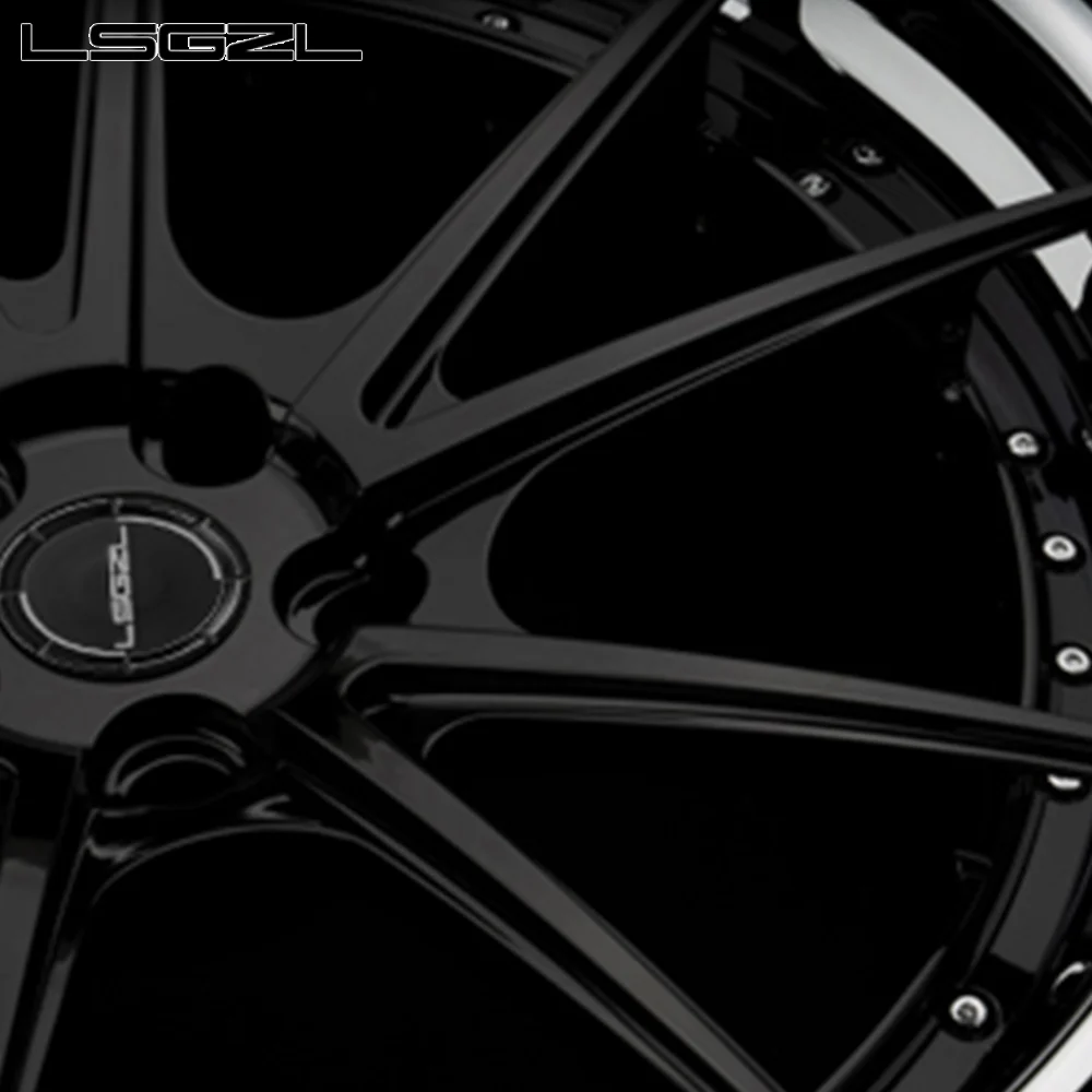 LSGZL Ruote in lega di alluminio forgiate in 2 pezzi Dimensioni personalizzate 18/19/20/21/22/23/24 pollici Nuova condizione 20/30 mm adatte per auto di lusso