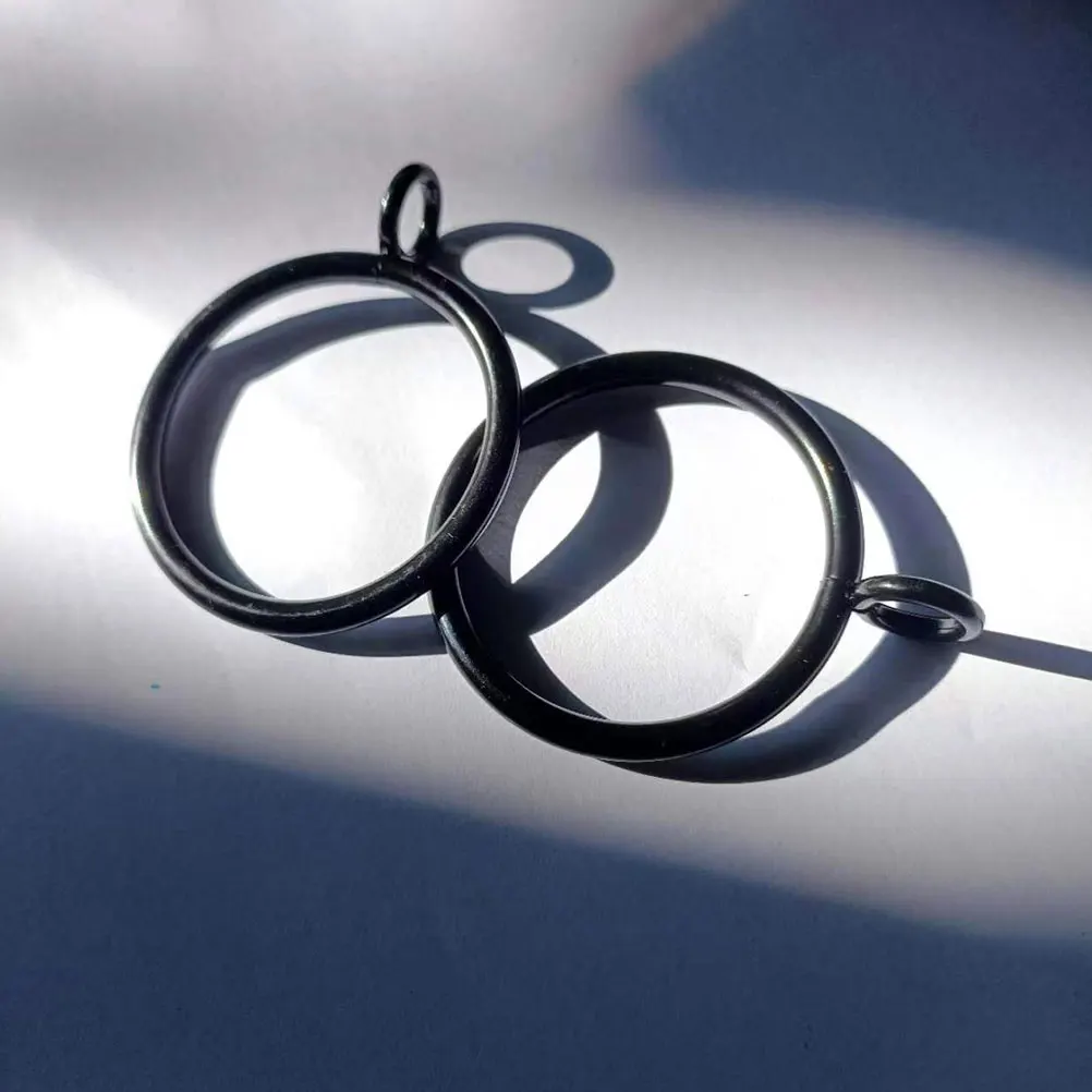 

10pcs Eyelet Drape Sliding Metal Curtain Rings Shower Rods Window Curtains Roman Blind Replacement Parts Iron Thick