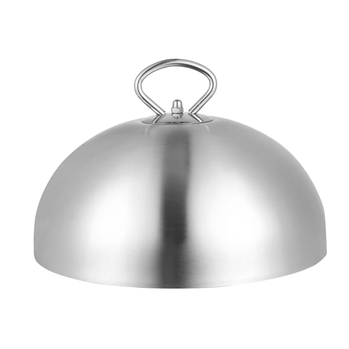 

Pan Restaurant Cloche Stainless Steel Steak Cover Dish Lid Metal Cooking Tool Burger Melting Dome