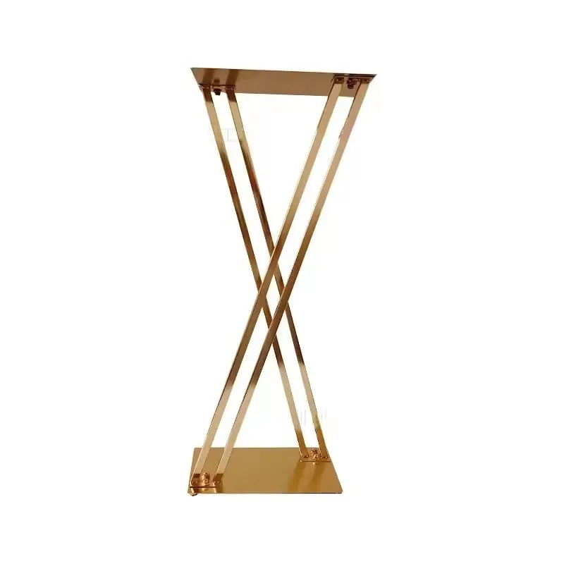 2/5/6 Stück Goldener Metall-Blumenständer für Hochzeitstisch-Mittelstücke, Partydekoration, Heimdekoration, Wegführung, 31 Zoll hoch, Eventdekoration – Detail 6