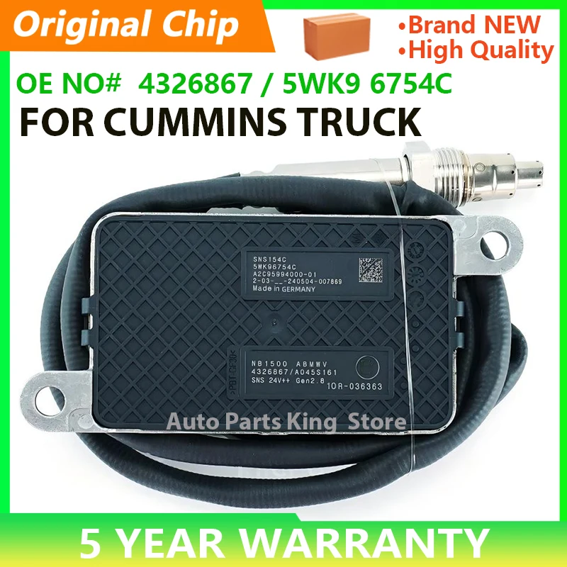 5WK96754C 4326867 5WK96754B NOX Sensor Nitrogen Oxygen Sensor For CUMMINS Engine Truck Car Accessories